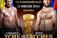Стартовала продажа билетов на финал Всемирной боксерской суперсерии Гассиев-Усик 21 июля в Москве