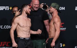 Видео боя Мераб Двалишвили - Коди Стаманн UFC on ESPN 23