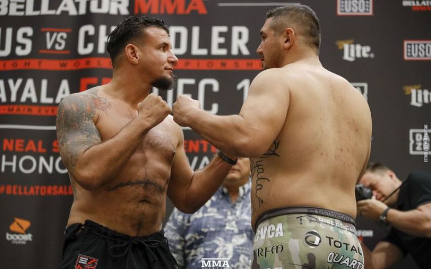 Видео "Битвы взглядов" участников турнира Bellator 212
