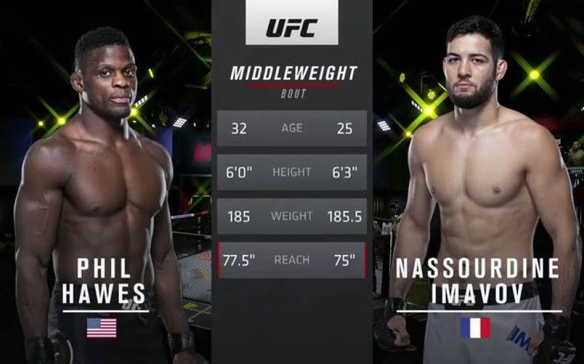 Видео боя Фил Хоус - Нассурдин Имавов UFC Fight Night 185