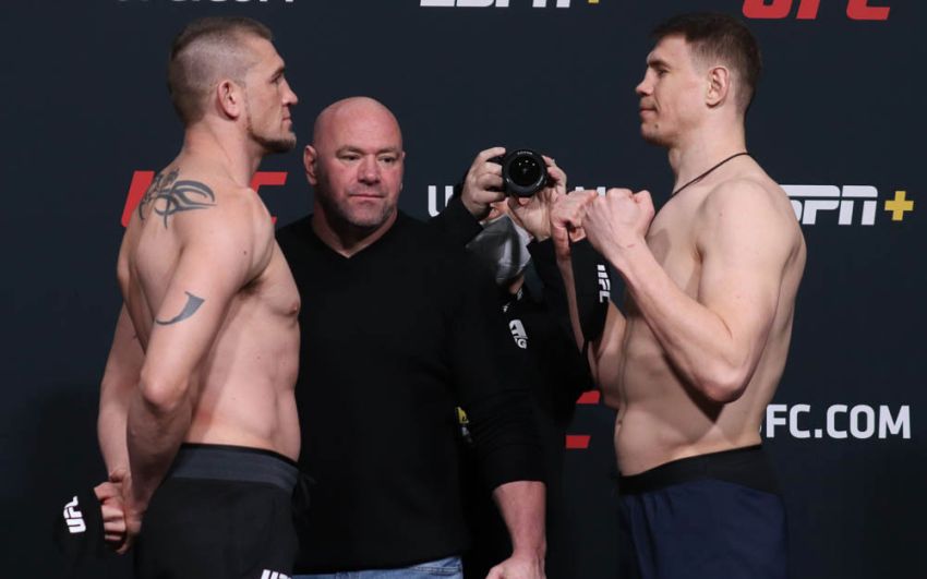 Видео боя Максим Гришин - Дастин Джакоби UFC Fight Night 186