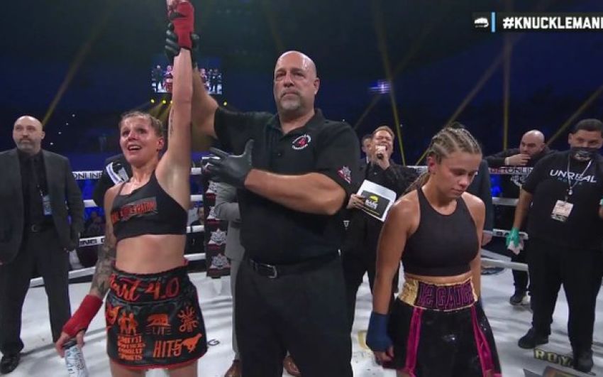 Пейдж Ванзант проиграла Британ Харт на BKFC Knuckle Mania, неудачно дебютировав в кулачных боях