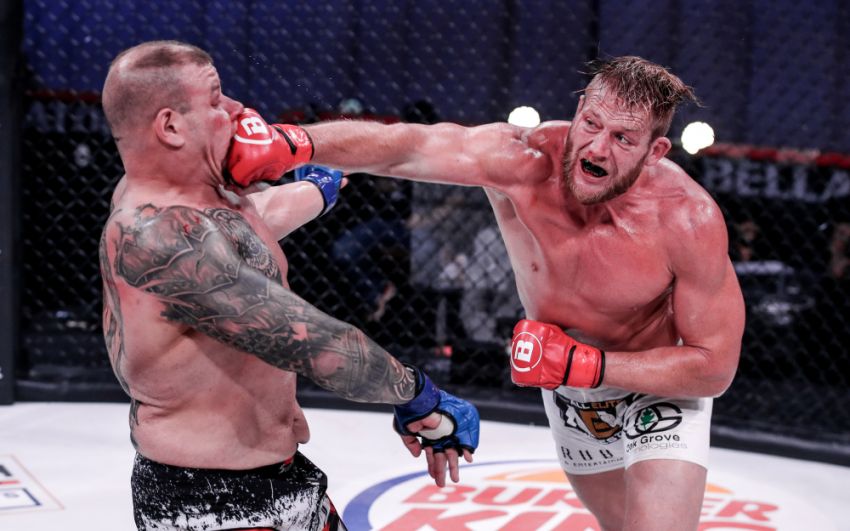 Видео боя Брэндон Кэлтон - Джейк Хагер Bellator 250
