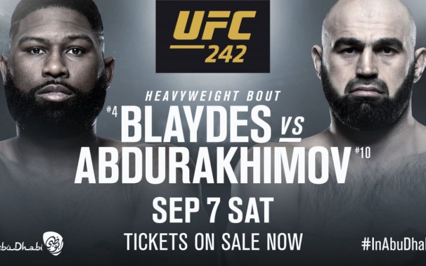 Официально: Кертис Блейдс против Шамиля Абдурахимова на UFC 242 в Абу-Даби