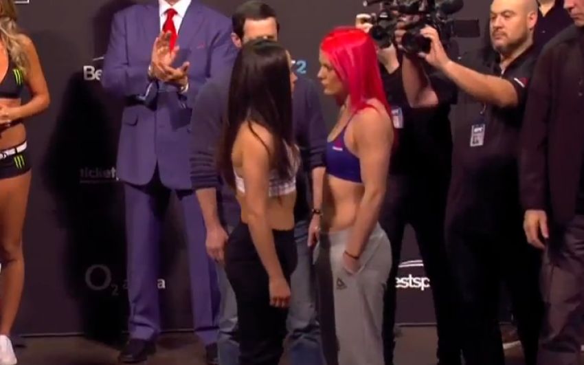 Видео боя Джиллиан Робертсон - Вероника Маседо UFC Fight Night 145