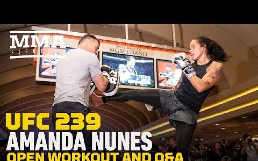 Отрытые тренировки участников турнира UFC 239: Джон Джонс - Тиаго Сантос