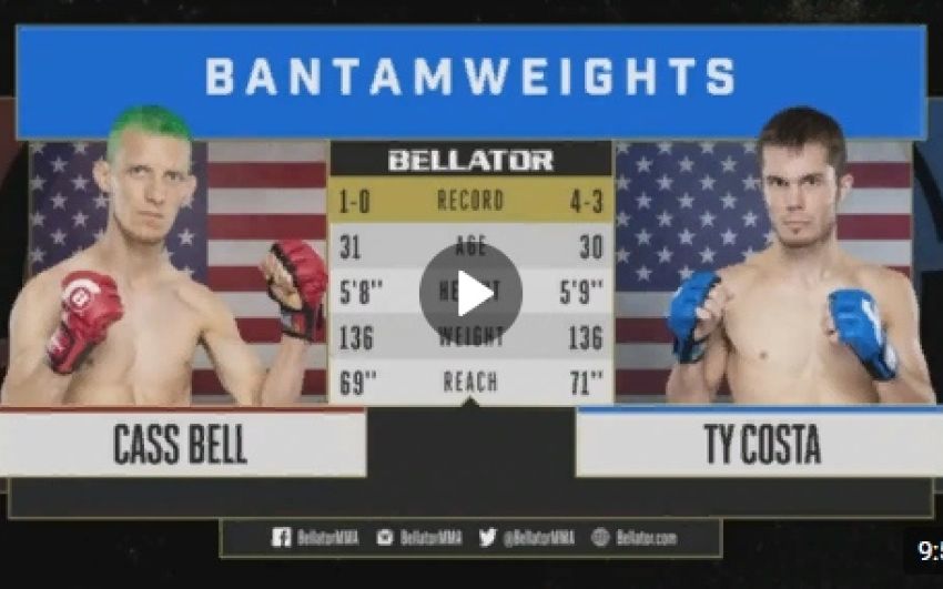 Видео боя Касс Белл – Ти Коста Bellator 206