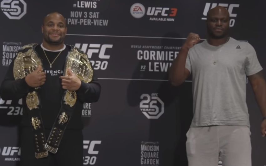 Битва взглядов участников турнира UFC 230: Даниэль Кормье - Деррик Льюис