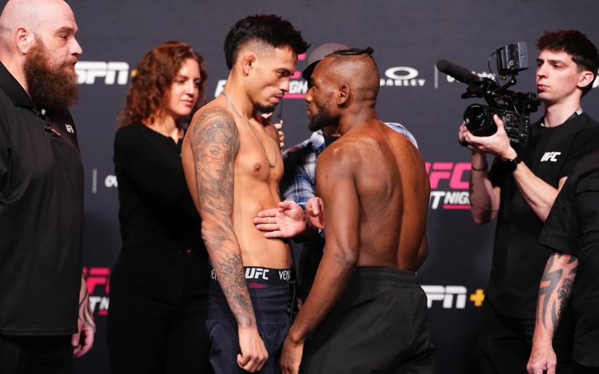 Результаты взвешивания турнира UFC on ESPN 73