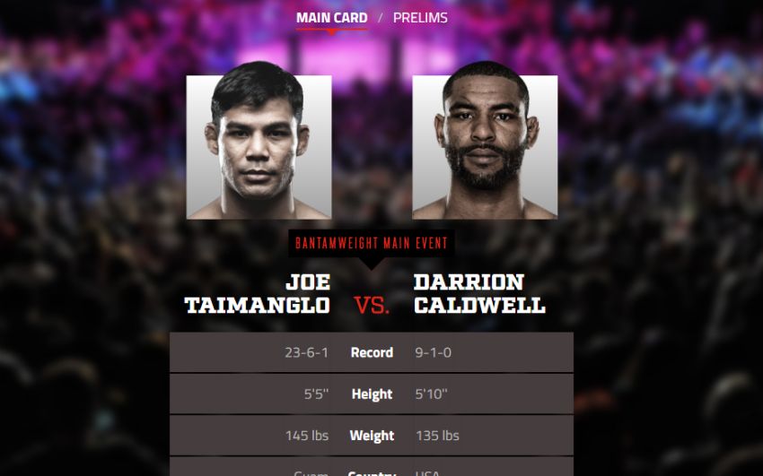  Прямая трансляция Bellator 167 Джо Таймангло - Дарион Колдуэлл