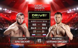 Видео боя Андрей Браговский – Магомед Шейхмагомедов Fight Nights Global 98