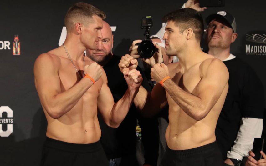 Видео боя Висенте Люке - Стивен Томпсон UFC 244