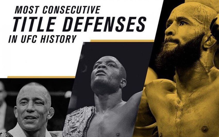 Количество последовательных защит чемпионского титула UFC