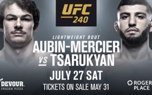 Арман Царукян подерется с Оливье Обином-Мерсье на UFC 240 в Канаде