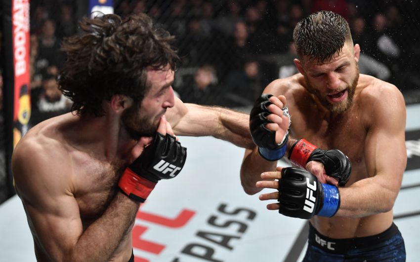 Фото с турнира UFC Fight Night 163: Забит Магомедшарипов - Келвин Каттар