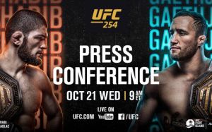 Прямая трансляция пресс-конференции UFC 254: Хабиб Нурмагомедов – Джастин Гэтжи