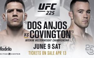 Видео боя Рафаэль дос Аньос - Колби Ковингтон UFC 225