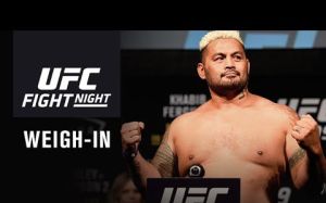 Церемония взвешивания перед UFC Fight Night 110