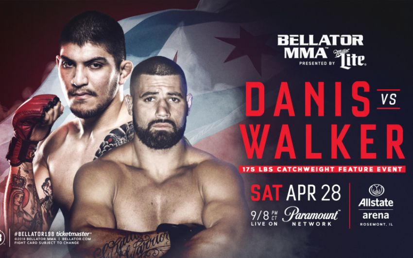 Видео боя Диллон Дэнис - Кайл Уокер Bellator 198