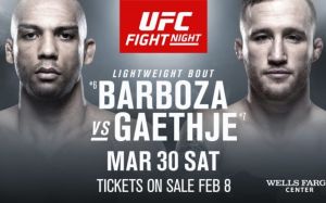 Бой Эдсона Барбозы и Джастина Гэтжи возглавит шоу UFC on ESPN 2
