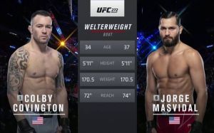 Видео боя Колби Ковингтон – Хорхе Масвидаль UFC 272