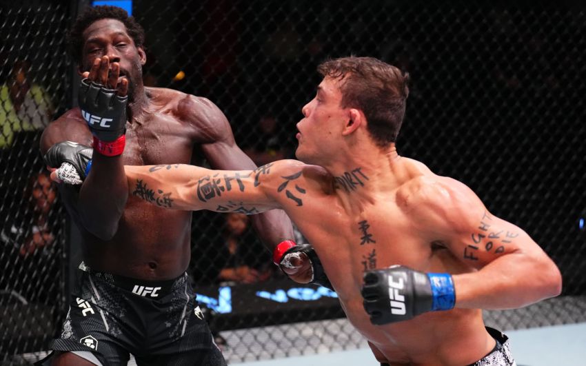 Кайо Борральо в яркой рубке побил возрастного Джареда Каннонье на UFC on ESPN 62