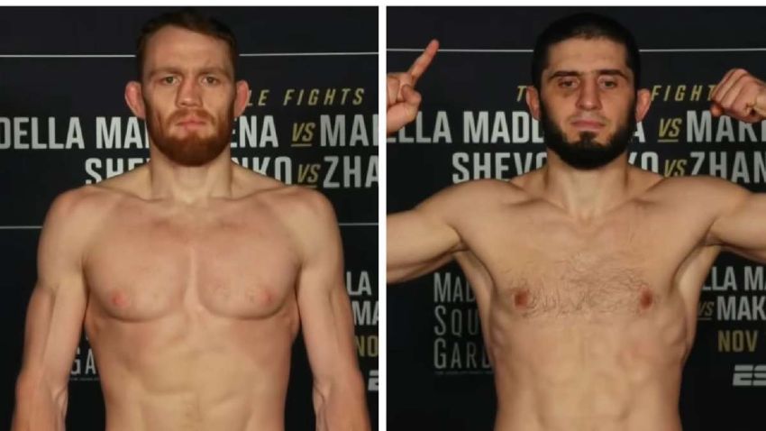 Результаты взвешивания турнира UFC 322