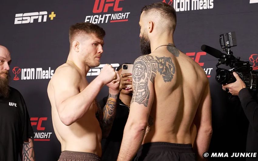 Результаты взвешивания UFC Fight Night 254: Марвин Веттори – Роман Долидзе 2