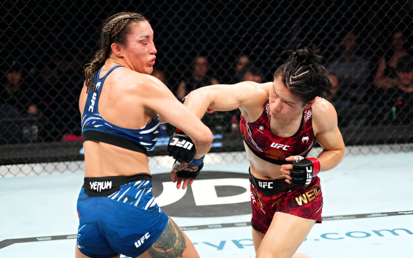 Видео боя Вейли Жанг - Татьяна Суарес UFC 312
