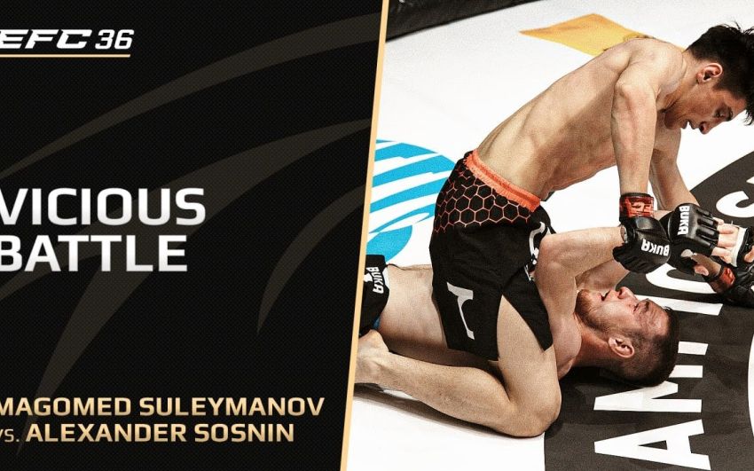 Видео боя Магомед Сулейманов – Александр Соснин EFC 36
