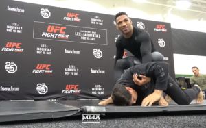 Открытые тренировки главных участников UFC on FOX 31: Кевин Ли - Эл Яквинта 2