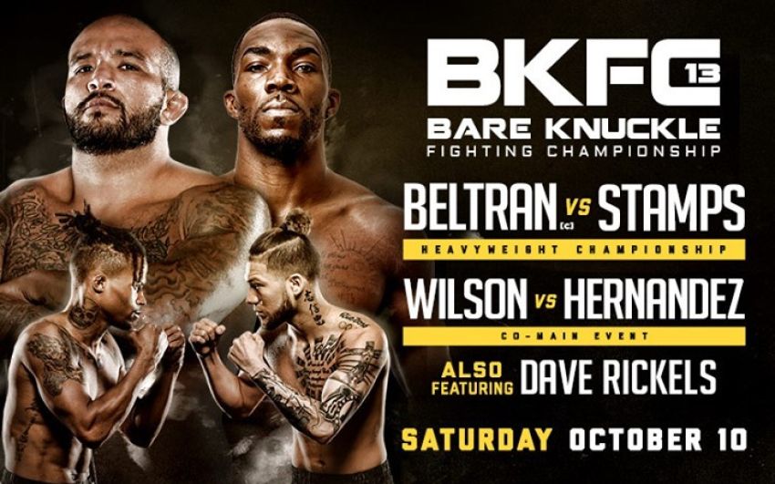 Прямая трансляция BKFC 13: Джоуи Бельтран – Марсель Стампс