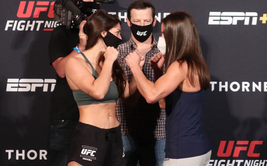 Видео боя Маккензи Дерн - Ханна Сайферс UFC on ESPN 9