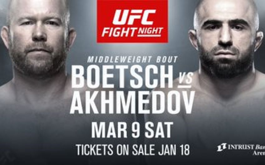 Омари Ахмедов - Тим Боетч на UFC on ESPN+ 4 в марте