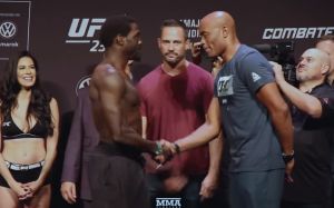 Церемония взвешивания участников турнира UFC 237: Андерсон Сильва - Джаред Каннонье, Жозе Алдо - Алекс Волкановски