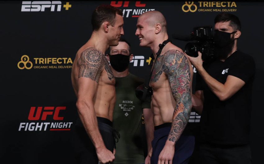 Видео боя Джек Херманссон - Марвин Веттори UFC on ESPN 19