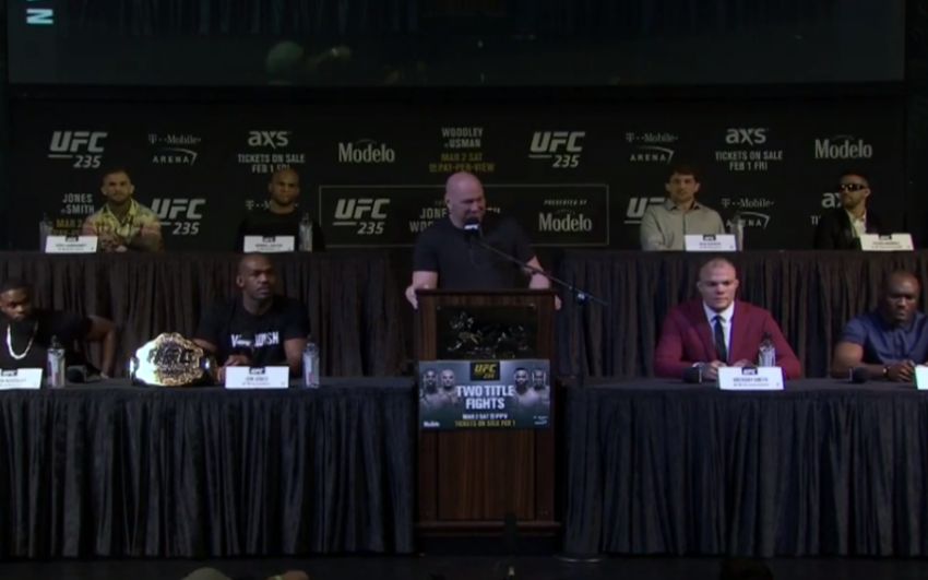 Пресс-конференция перед турниром UFC 235