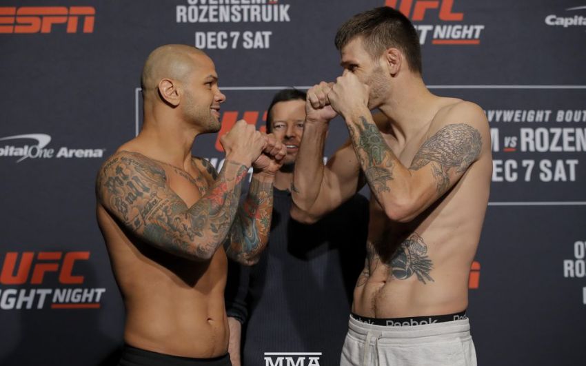 Видео боя Тиаго Алвес - Тим Минс UFC on ESPN 7