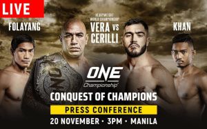 Прямая трансляция ONE Championship: Conquest of Champions: Брэндон Вера – Мауро Кирилли