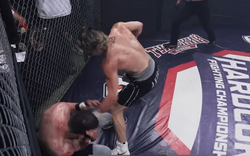 Видео боя Дмитрий "Анубис" Кузнецов - Абубакар "Добряк" Мамедов Hardcore Fighting