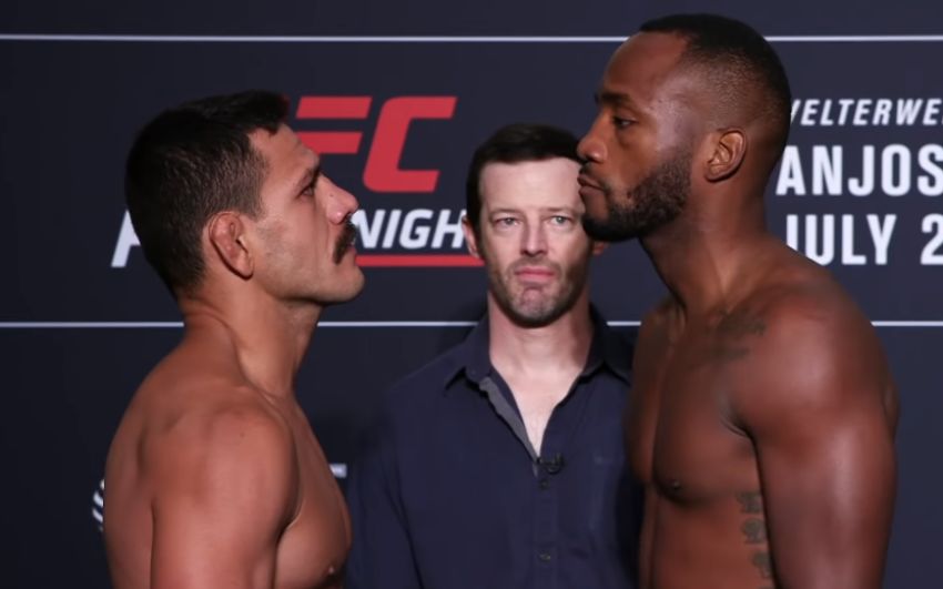 Церемония взвешивания турнира UFC on ESPN 4: Рафаэль Дос Аньос - Леон Эдвардс