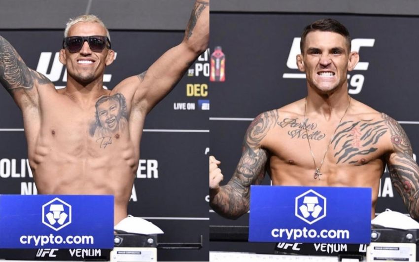 Результаты взвешивания турнира UFC 269