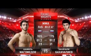  Видео боя Шамиль Магомедов - Бахачали Бахачалиев Fight Nights Global 58 