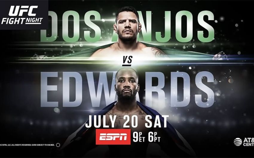 Результаты турнира UFC on ESPN 4: Рафаэль Дос Аньос - Леон Эдвардс