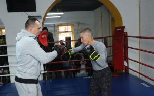 Денис Беринчик и Олег Малиновский провели открытую тренировку накануне вечера бокса в Броварах