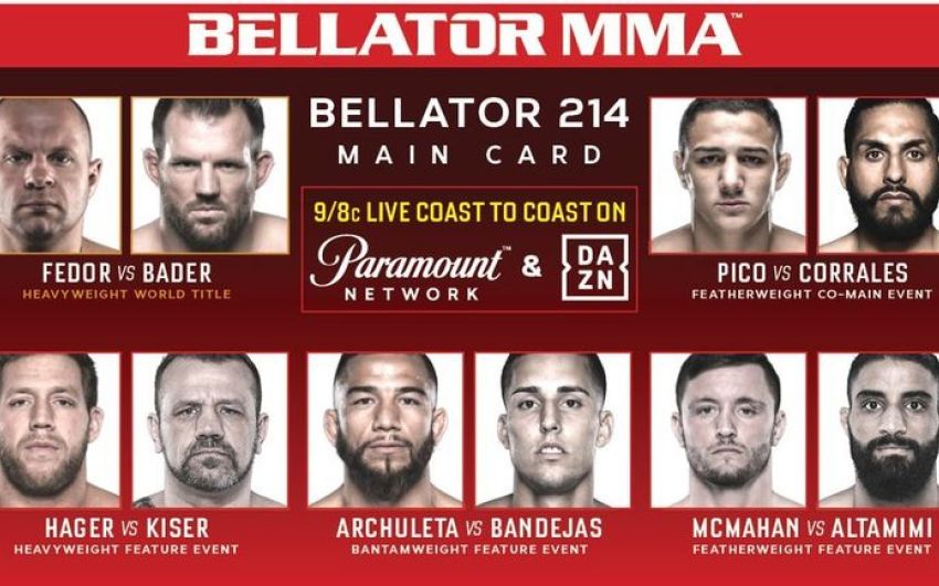 РП ММА №2 (BELLATOR 214): 27 января