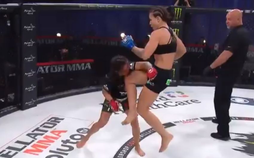 Видео боя Илима-Лей Макфарлэйн - Джулиана Веласкес Bellator 254