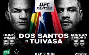 Файткард турнира UFC Fight Night 142: Дос Сантос - Туиваса