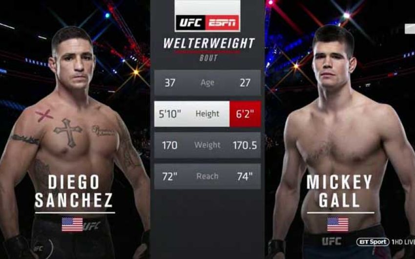 Видео боя Диего Санчес - Микки Галл UFC 235