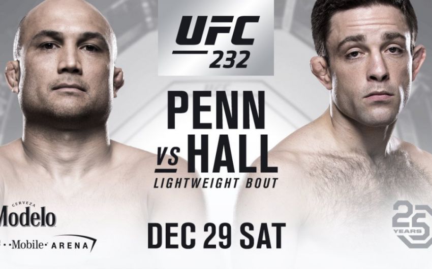 Видео боя Райан Холл - Би Джей Пенн UFC 232